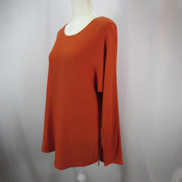 Michael Kors Sweaters - Michael Kors Orange Scoop Neck Sweater Top NWT